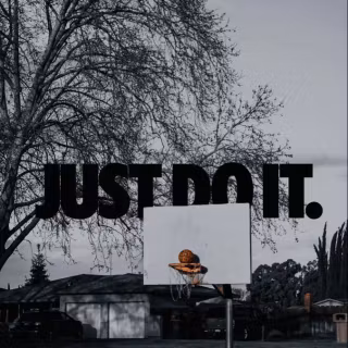 Black Nike phone wallpaper