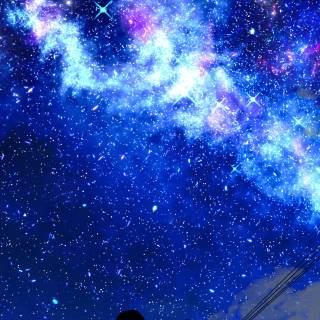 Phone anime night wallpaper