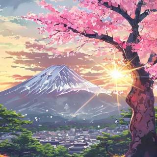 Anime phone landscape wallpaper