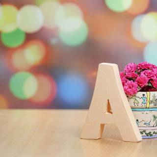 Letter A desktop wallpaper