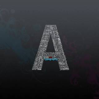 Letter A desktop wallpaper