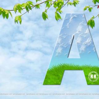 Letter A desktop wallpaper