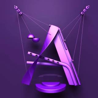 Letter A desktop wallpaper