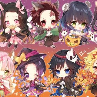 Chibi anime desktop wallpaper