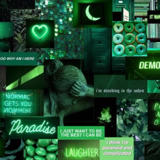 Light green aesthetic desktop wallpaper