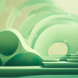 Light green aesthetic desktop wallpaper