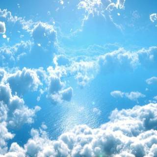Sky blue desktop wallpaper