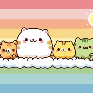 Kawaii pastel desktop wallpaper