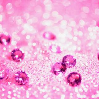 Pink glitter desktop wallpaper