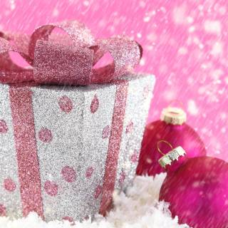 Pink glitter desktop wallpaper