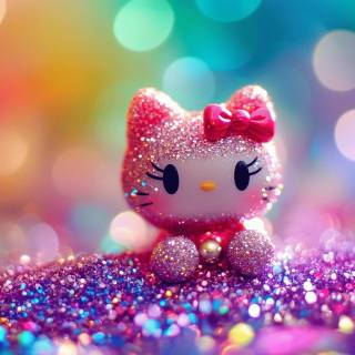Pink glitter desktop wallpaper