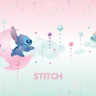 Cute Stitch desktop wallpaper