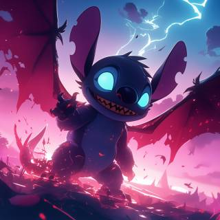 Cute Stitch desktop wallpaper