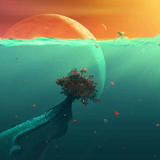 Aesthetic sea desktop wallpaper