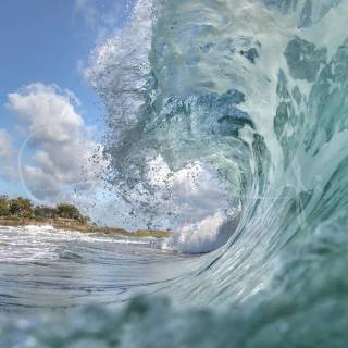 Blue water mobile wallpaper