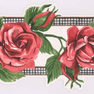 Red borders wallpaper
