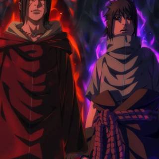 Itachi x Sasuke mobile wallpaper