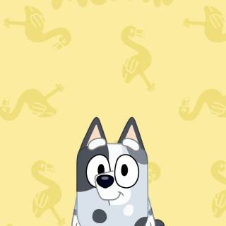 Bluey and Muffin wallpaper