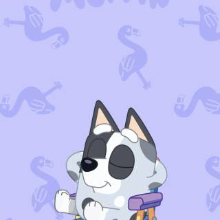 Bluey and Muffin wallpaper