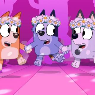 Bluey and Muffin wallpaper