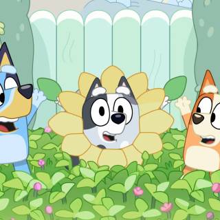 Bluey and Muffin wallpaper