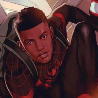 Miles Morales mask off wallpaper