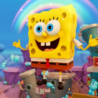 Spongebob rainbow wallpaper