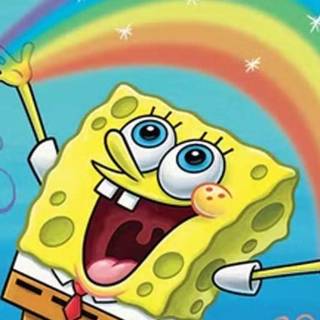 Spongebob rainbow wallpaper