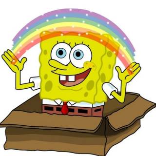 Spongebob rainbow wallpaper