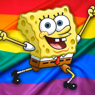 Spongebob rainbow wallpaper