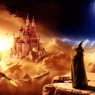 Fantasy wizard wallpaper