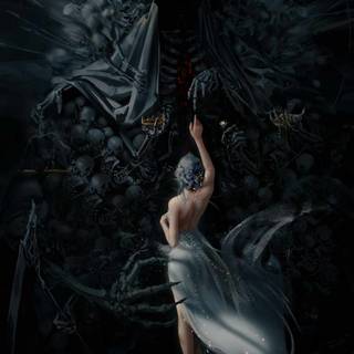 Black princess abstract wallpaper