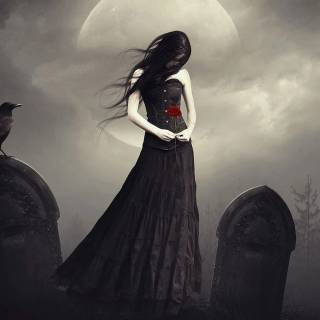 Black princess abstract wallpaper