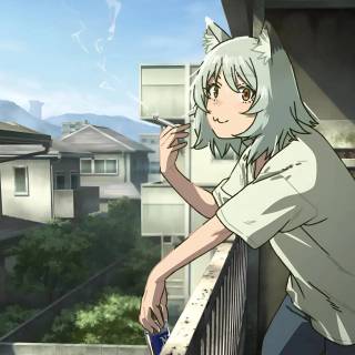 Chainsmoker Cat wallpaper