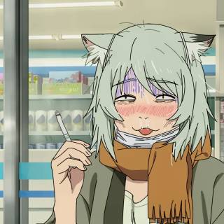 Chainsmoker Cat wallpaper