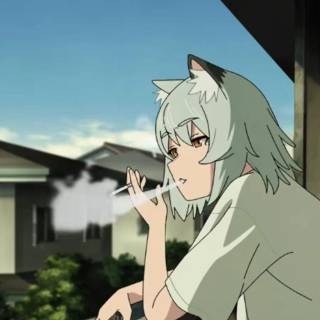 Chainsmoker Cat wallpaper