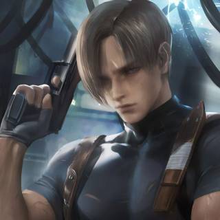 Leon Resident Evil 4k wallpaper