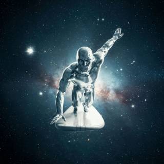 Silver Surfer 4k PS5 wallpaper