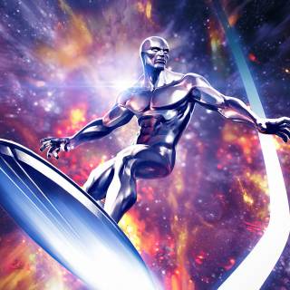 Silver Surfer 4k PS5 wallpaper
