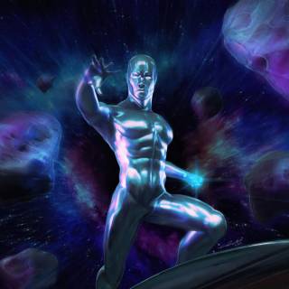 Silver Surfer 4k PS5 wallpaper
