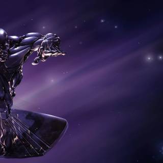 Silver Surfer 4k PS5 wallpaper
