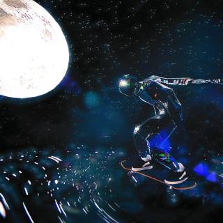 Silver Surfer 4k PS5 wallpaper