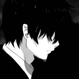 Sad anime alone boy dark wallpaper