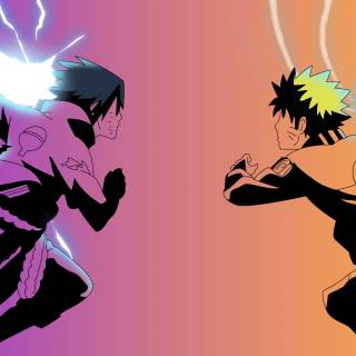 Naruto vs Sasuke 4k PC wallpaper