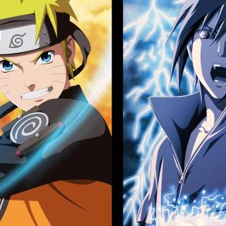 Naruto vs Sasuke 4k PC wallpaper