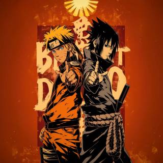 Naruto vs Sasuke 4k PC wallpaper
