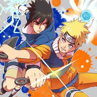 Naruto vs Sasuke 4k PC wallpaper