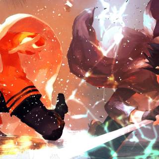 Naruto vs Sasuke 4k PC wallpaper
