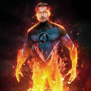 Human Torch 4k wallpaper
