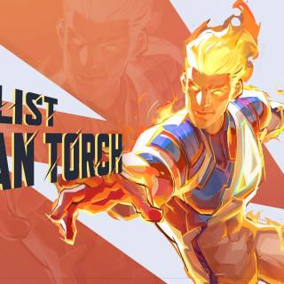 Human Torch 4k wallpaper